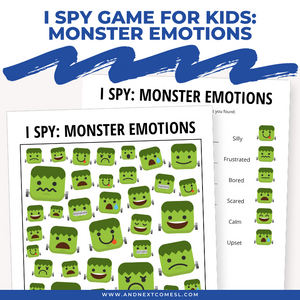 Frankenstein's Monster Emotions I Spy Game