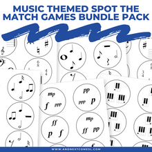 Load image into Gallery viewer, Music Spot the Match Games Bundle Pack
