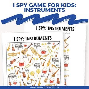 Musical Instruments I Spy Game
