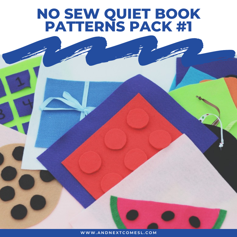 No Sew Quiet Book Patterns - Pack #1
