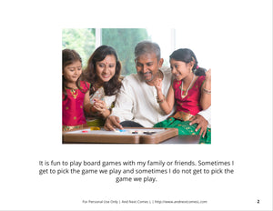 Playing Board Games Social Story