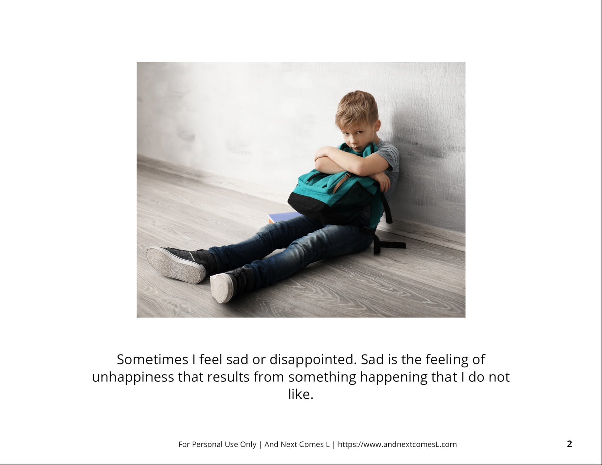 When I'm Sad Social Story – And Next Comes L