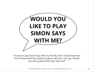 Playing Simon Says Social Story