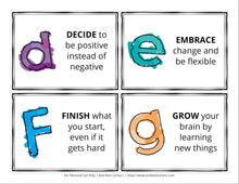 Load image into Gallery viewer, ABC Growth Mindset Cards
