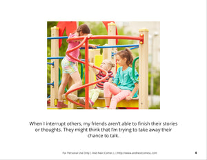 Interrupting Others Social Story