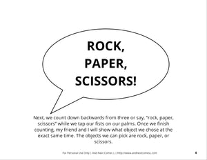 Playing Rock, Paper, Scissors Social Story