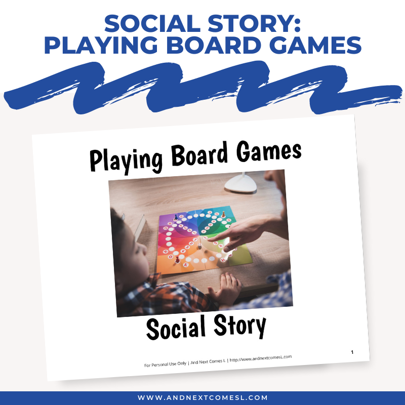 Playing Board Games Social Story