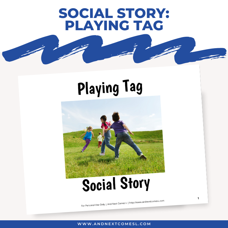 Playing Tag Social Story