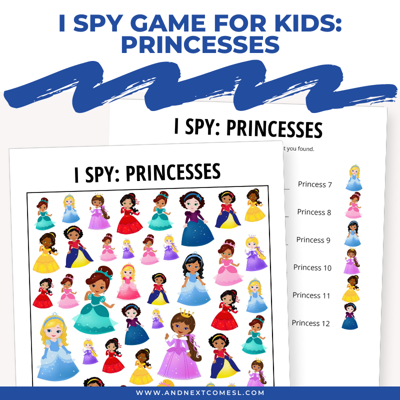 Princesses I Spy Game