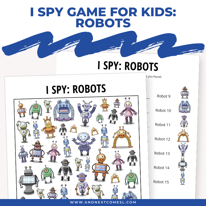 Robots I Spy Game – And Next Comes L