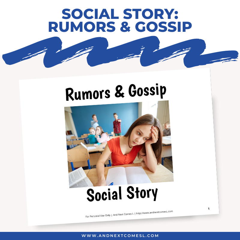 Rumors & Gossip Social Story