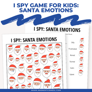 Santa Emotions I Spy Game