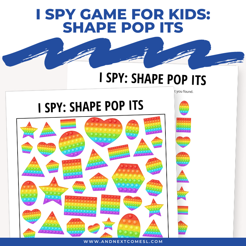 Shape Pop its I Spy Game