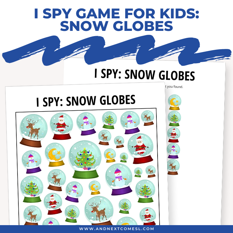 Snow Globes I Spy Game