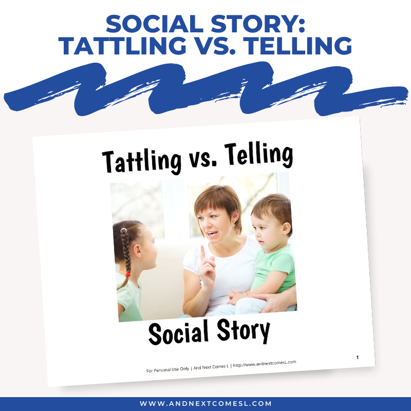 Tattling vs. Telling Social Story