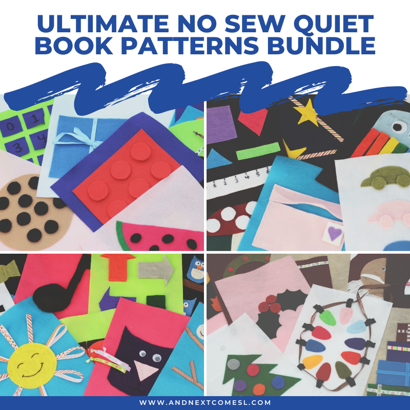 The Ultimate No Sew Quiet Book Patterns Bundle Pack