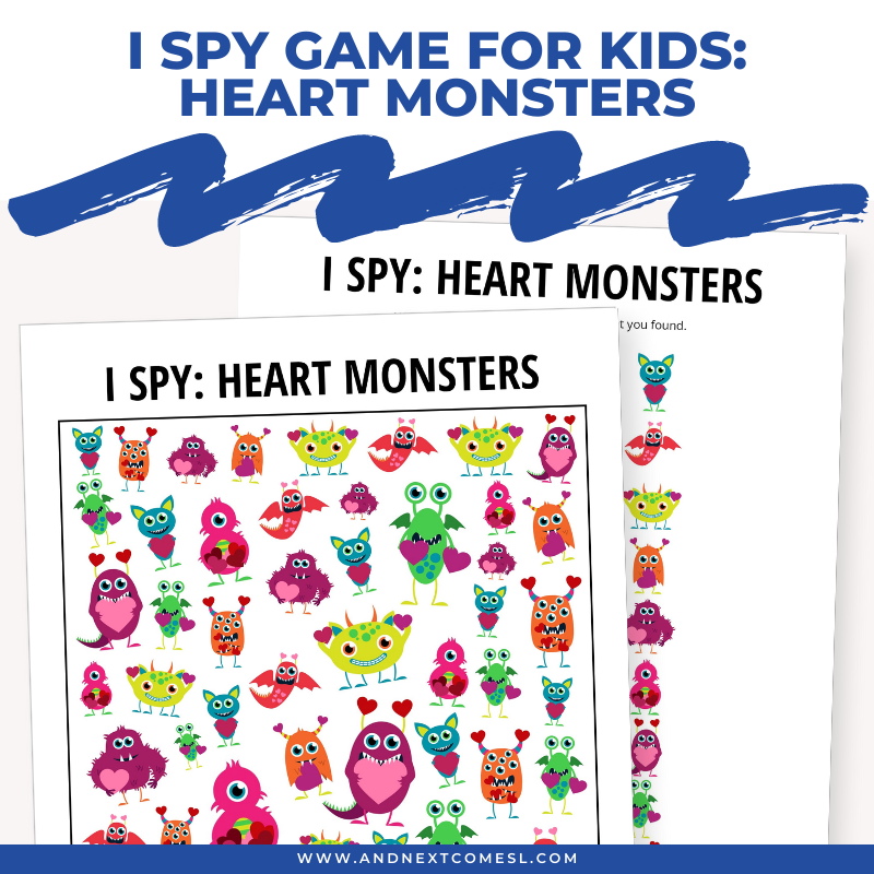 Heart Monsters I Spy Game