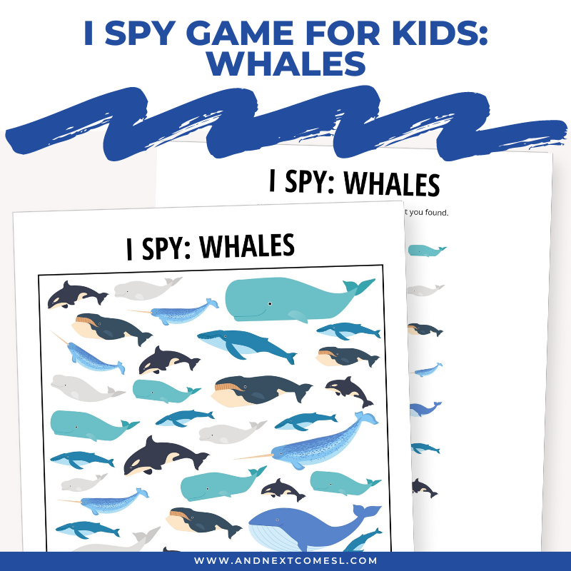 Whales I Spy Game