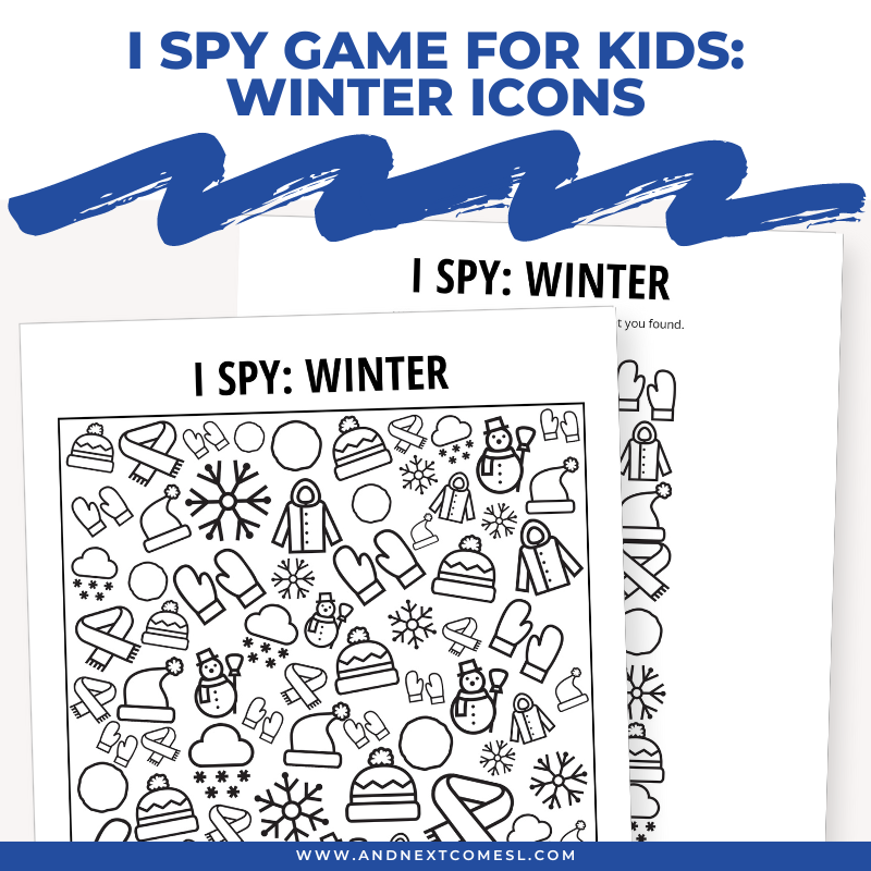 Winter Icons I Spy Game