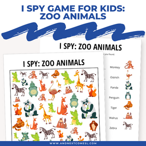 Zoo Animals I Spy Game